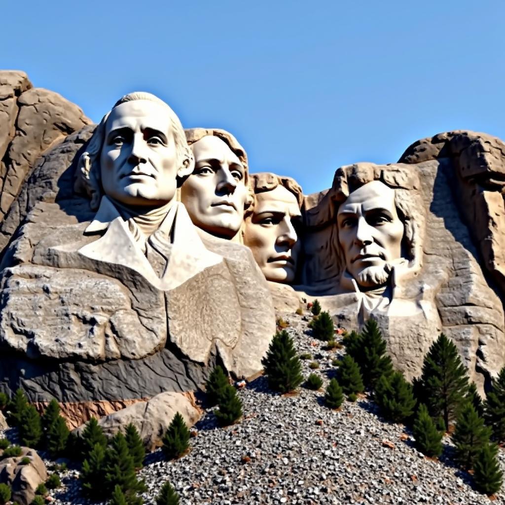 Ba ông tổng thống Mỹ trên núi Rushmore