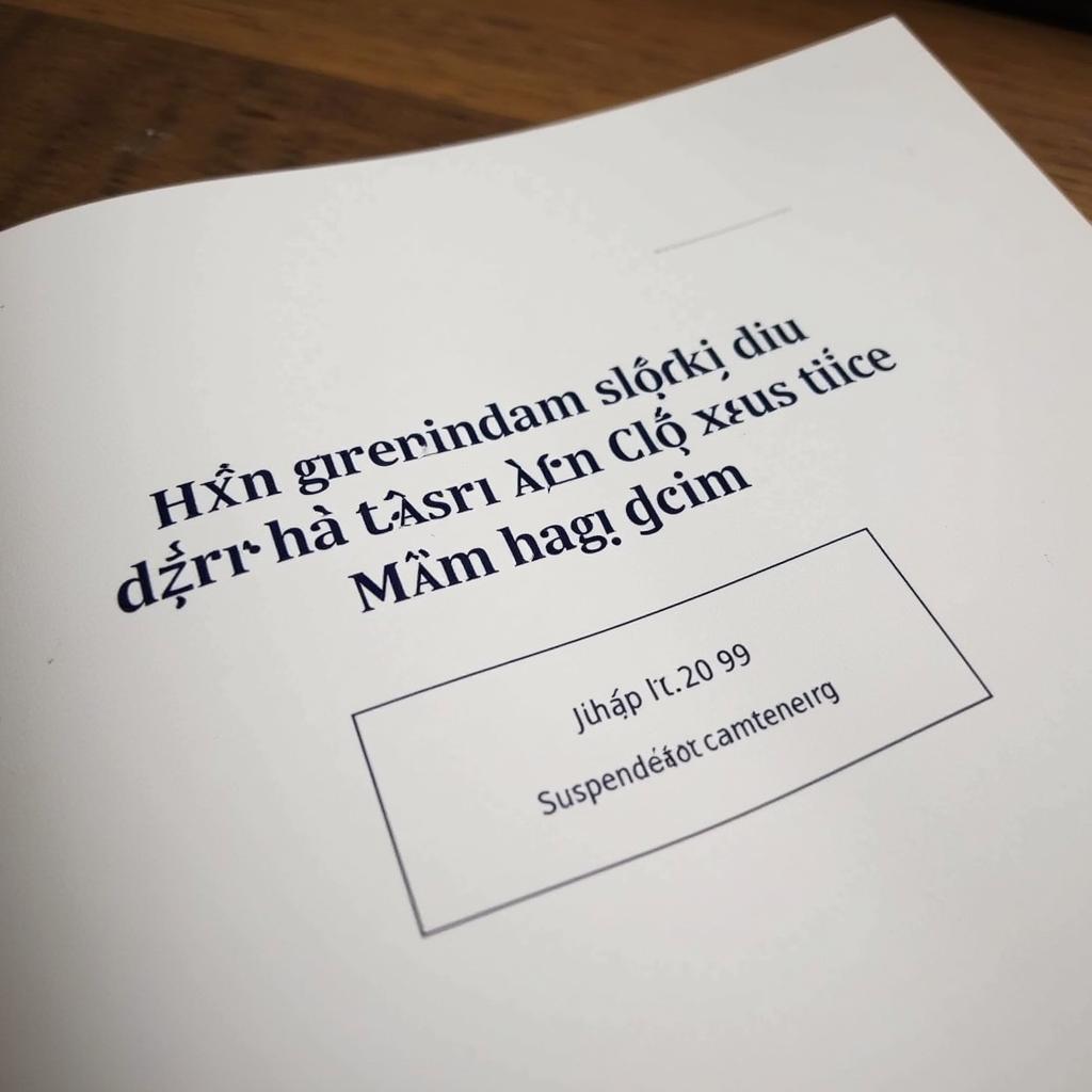 Bìa tiểu luận án treo trong luật hình sự