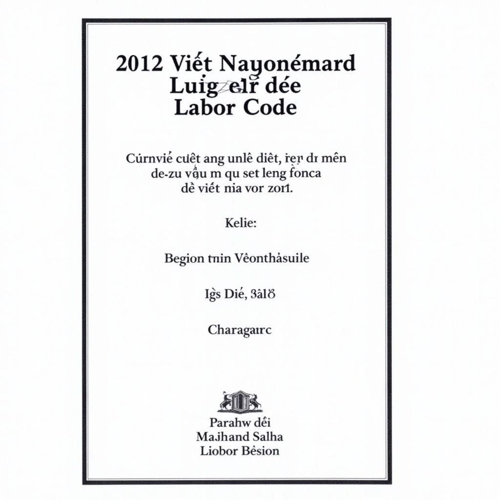 Bộ Luật Lao Động 2012: Những Điểm Mới