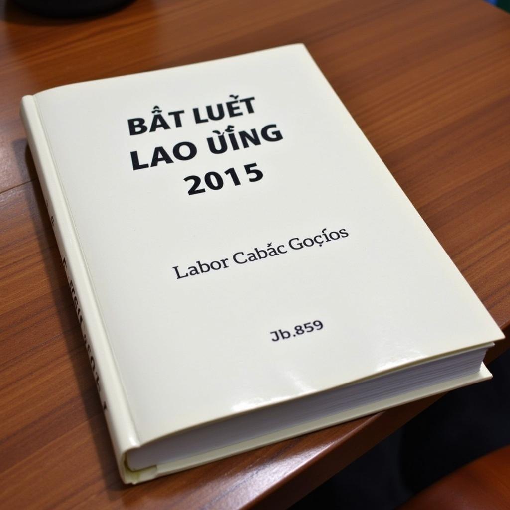 Bộ Luật Lao Động Năm 2015 Bản In