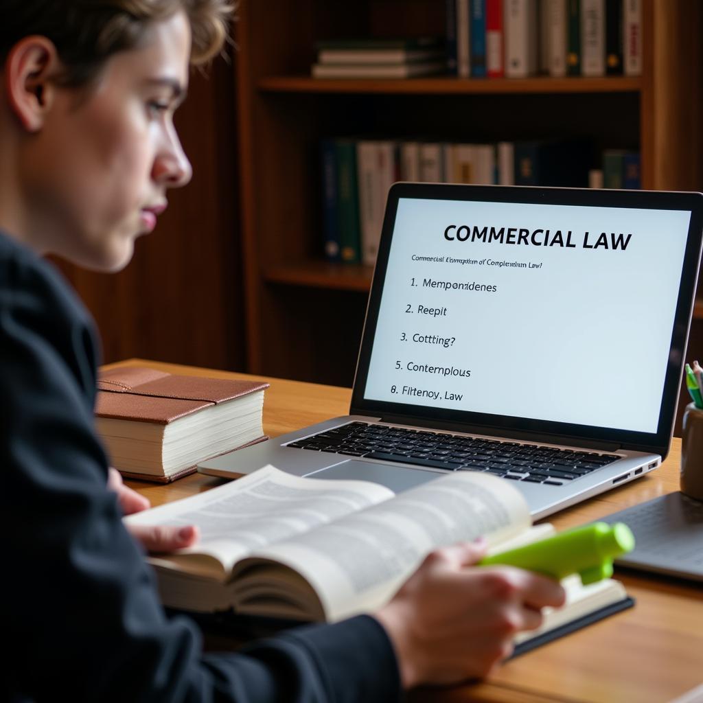 Multiple choice questions about Commercial Law