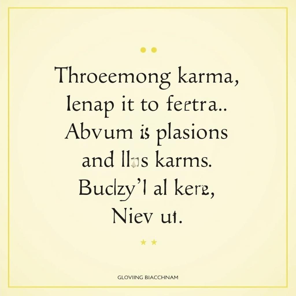 Quote about karma in life