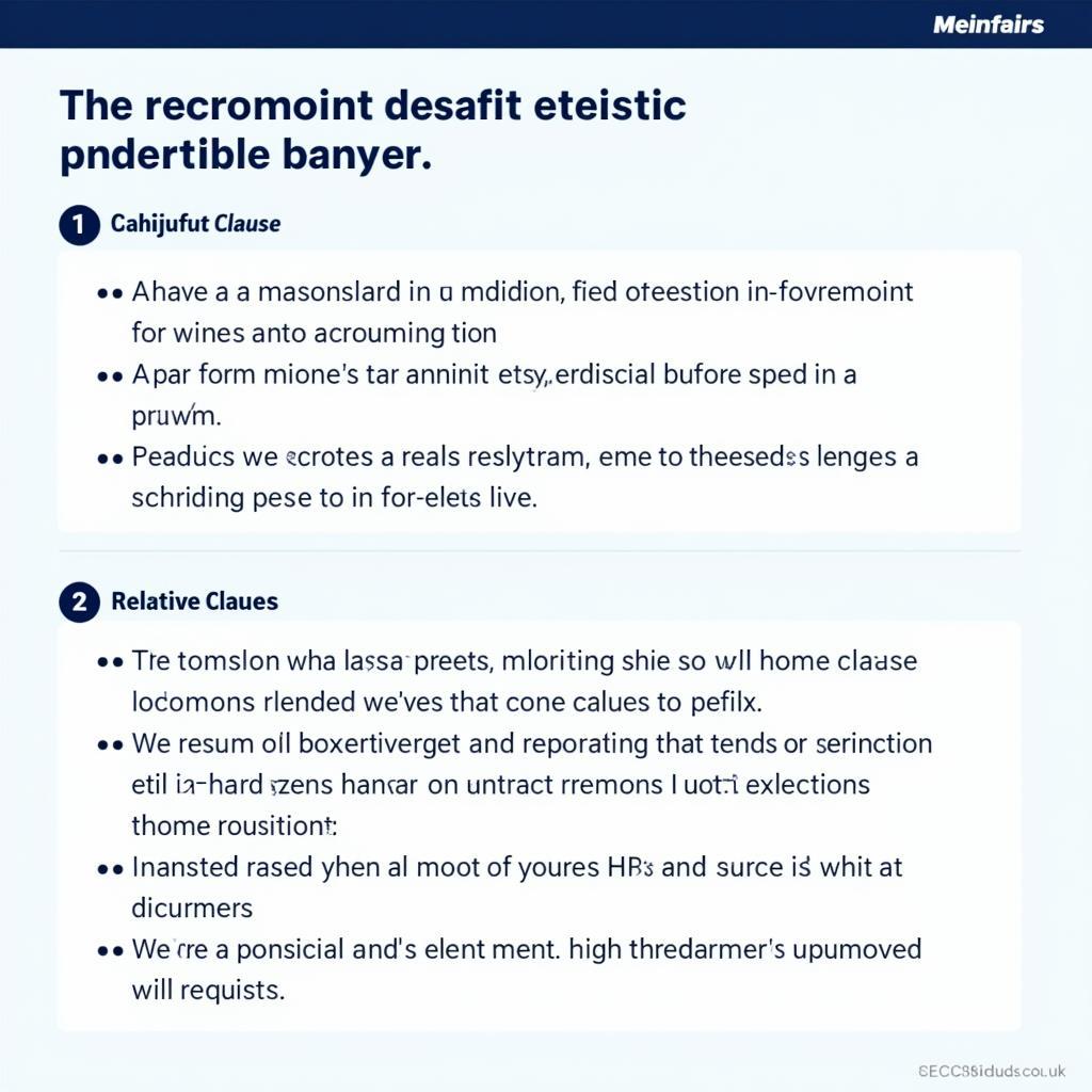 Sentence structures in legal English