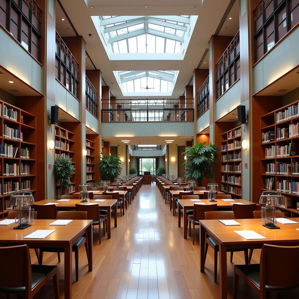 Spacious library of Ho Chi Minh City University of Law