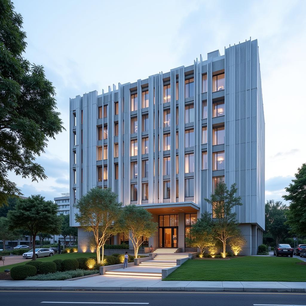 Modern building of Ho Chi Minh City University of Law