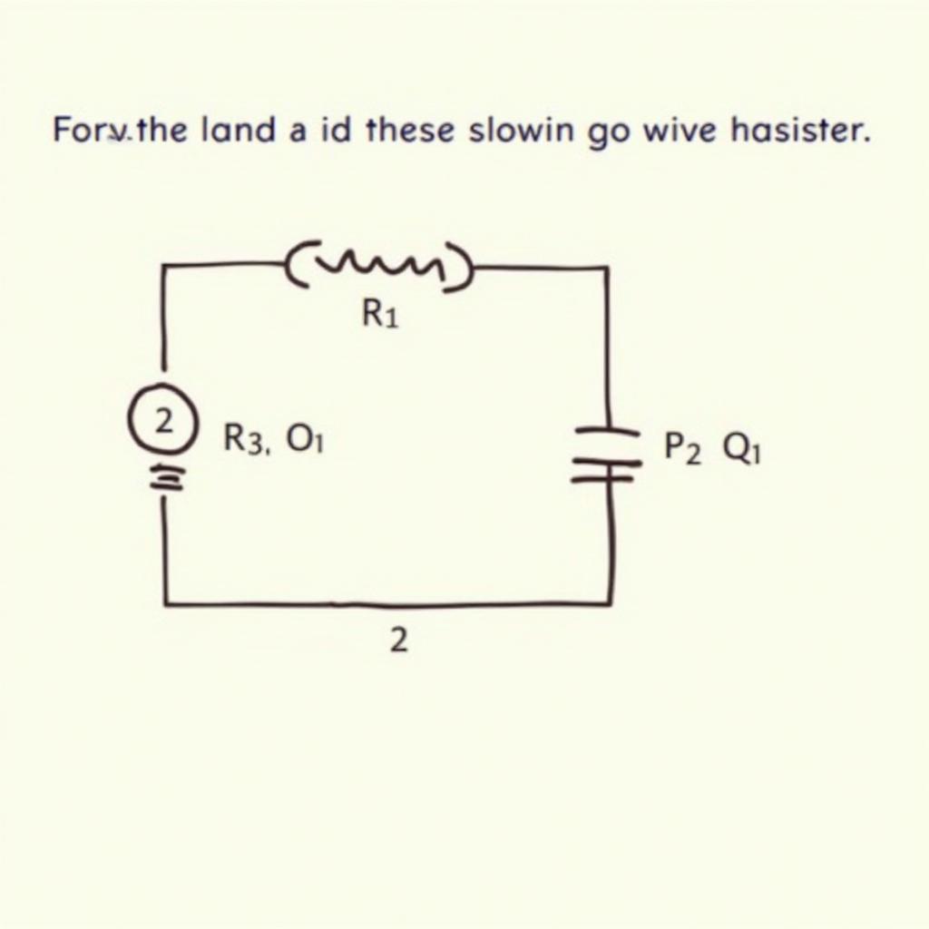 Illustration of the first law of Kirchhoff