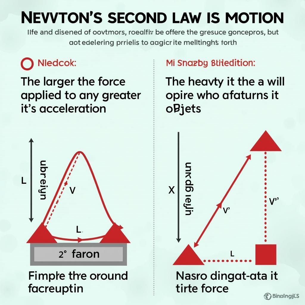 Minh họa định luật 2 Newton