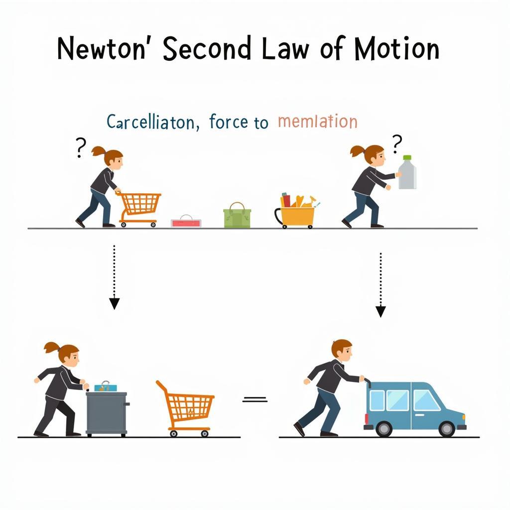 Minh họa Định Luật 2 Newton: Động Lực Học