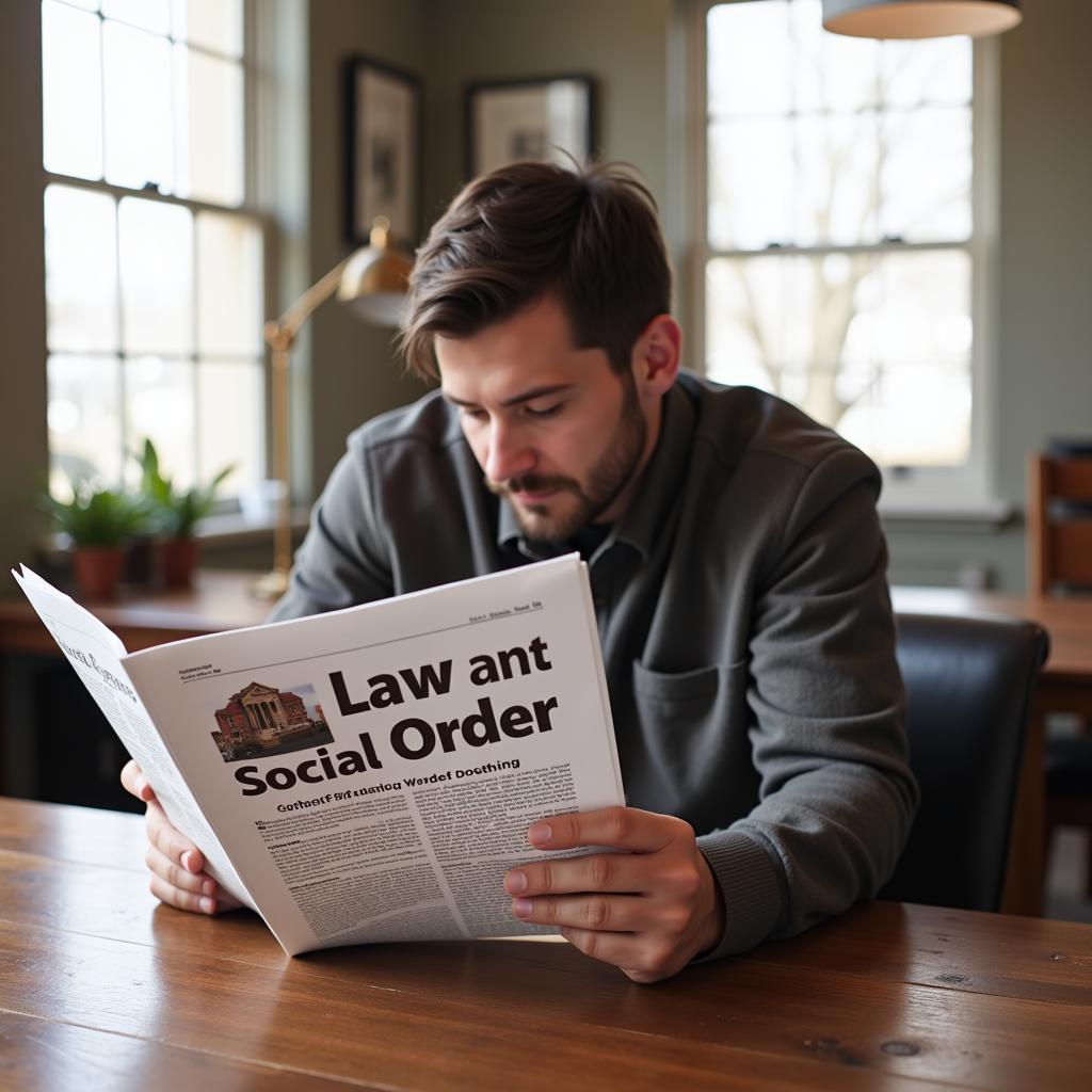 Reading legal newspaper for knowledge