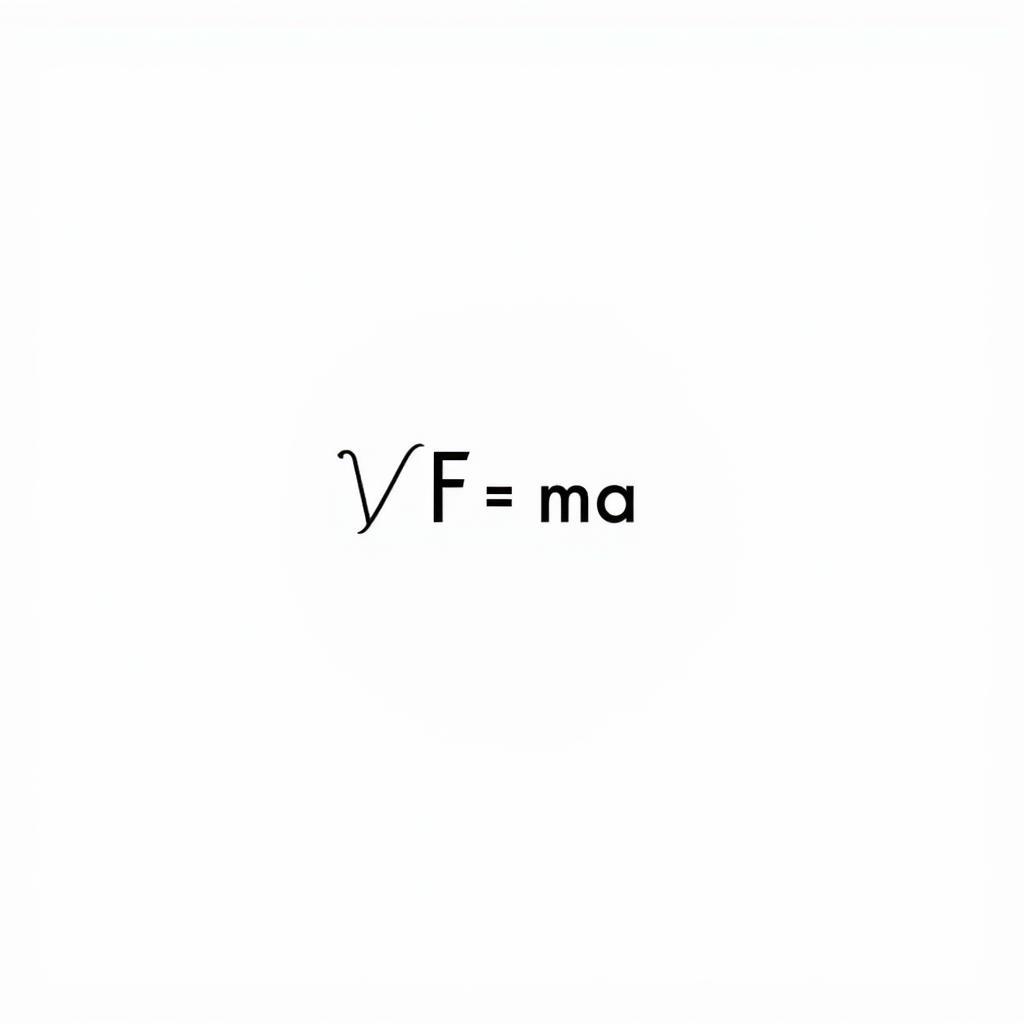 Công thức định luật 2 Newton