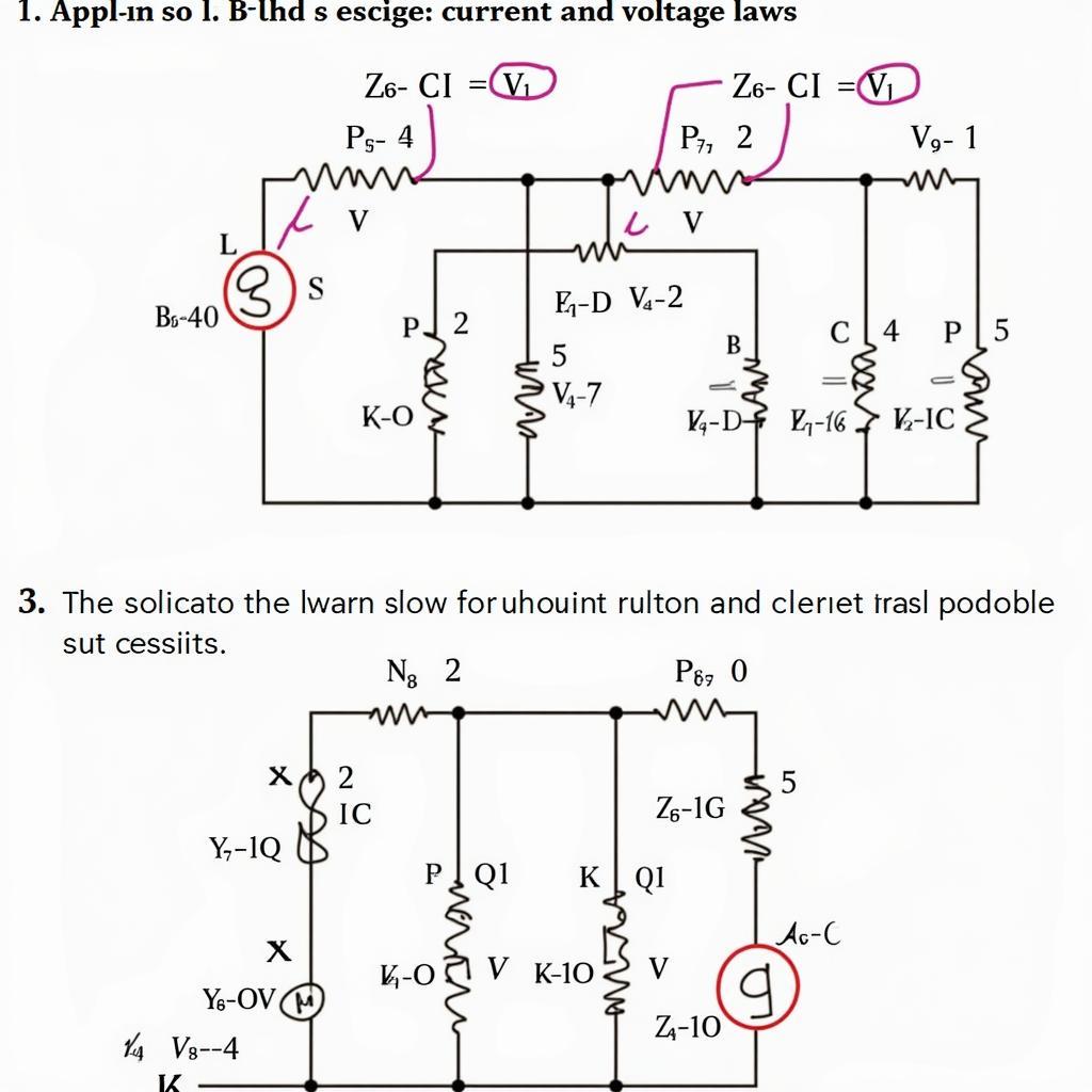 Giải bài toán mạch điện với Định luật Kirchhoff