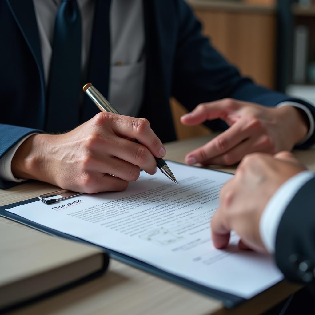 businessman resolving a business dispute