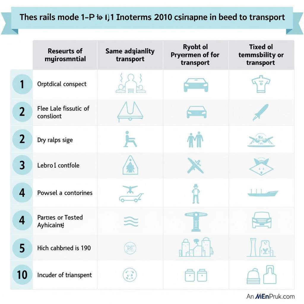 Phân loại 11 điều khoản Incoterms 2010