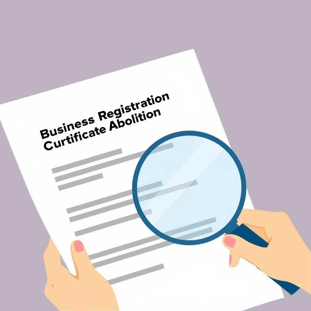 Business registration certificate abolition