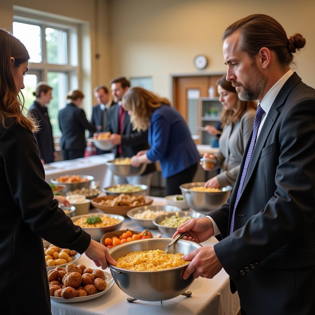 Lawyer participating in community service