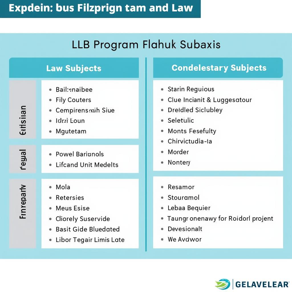 Curriculum of LLB Program