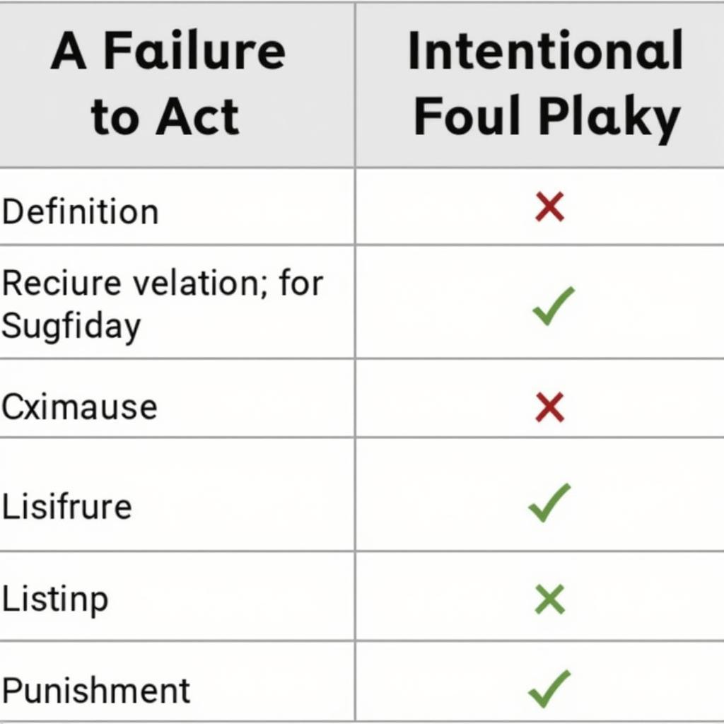 Phân biệt "A Failure to Act" và Hành Vi Cố Ý