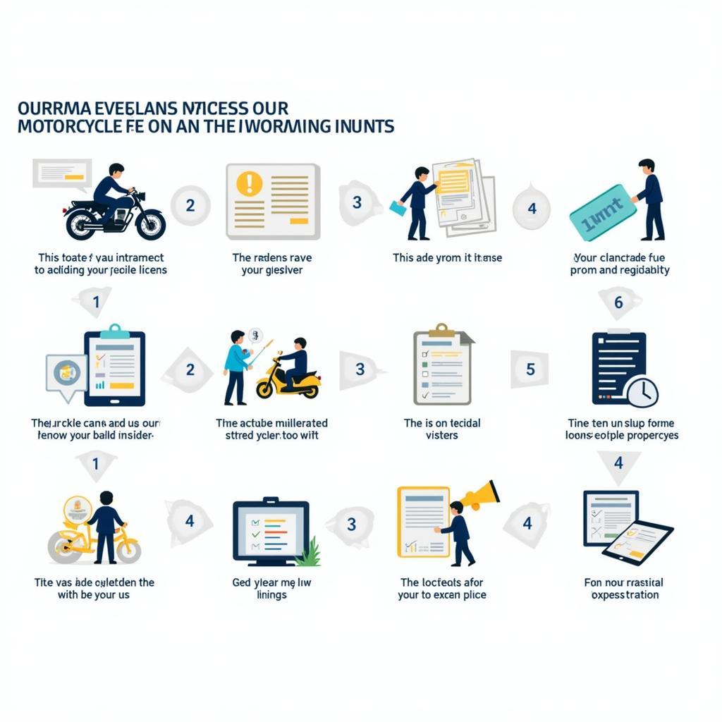 Motorcycle driving test process