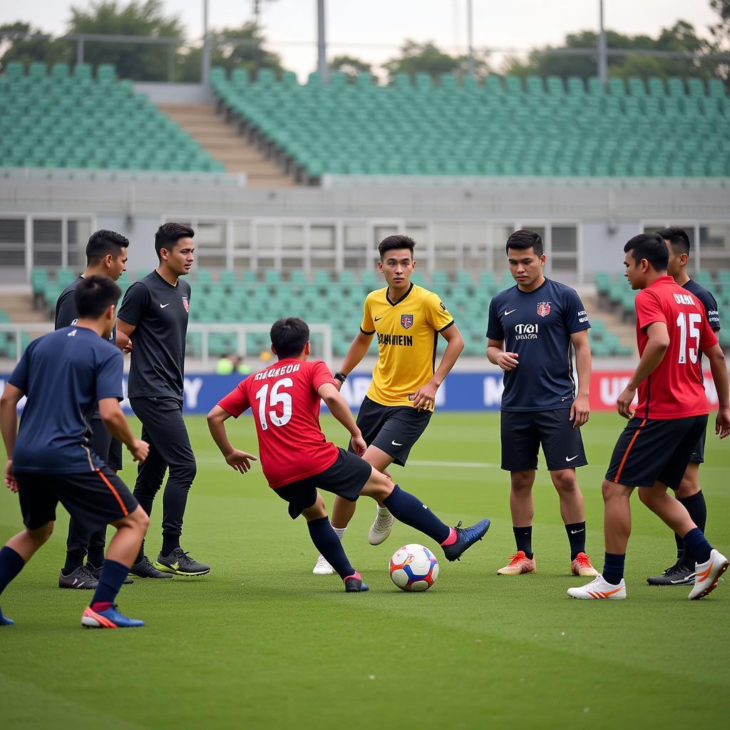 Sinh viên Đại học Luật Thái Nguyên phân tích bóng đá