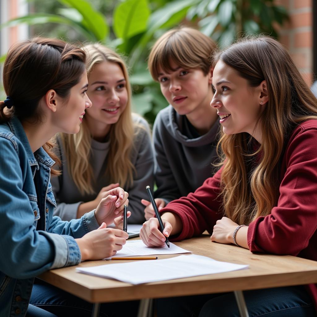 Youth participating in government management