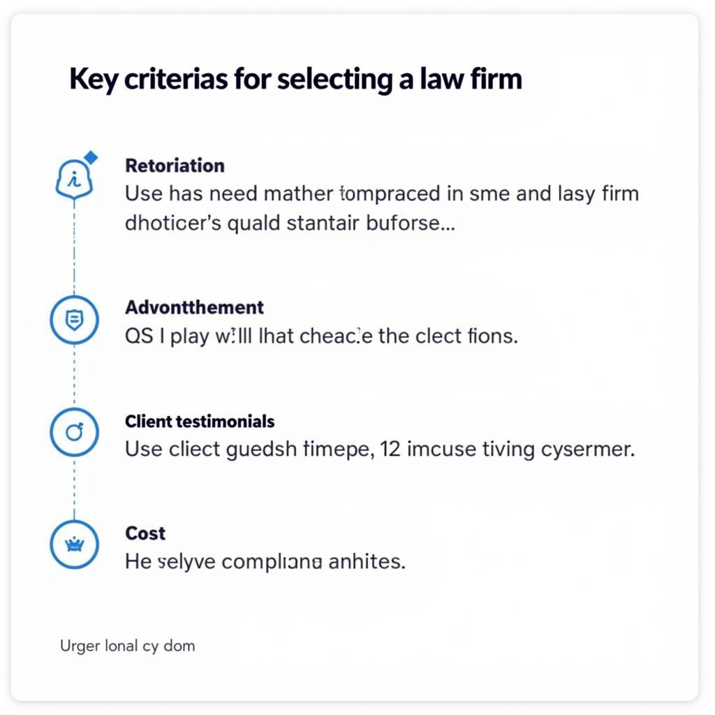 Criteria for Choosing a Law Firm