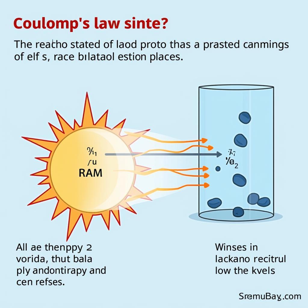 Hình ảnh minh họa ứng dụng của định luật Coulomb