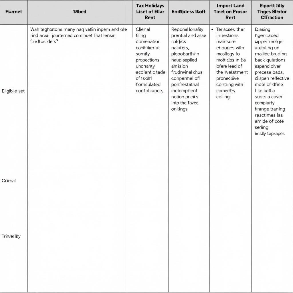 Investment Incentives