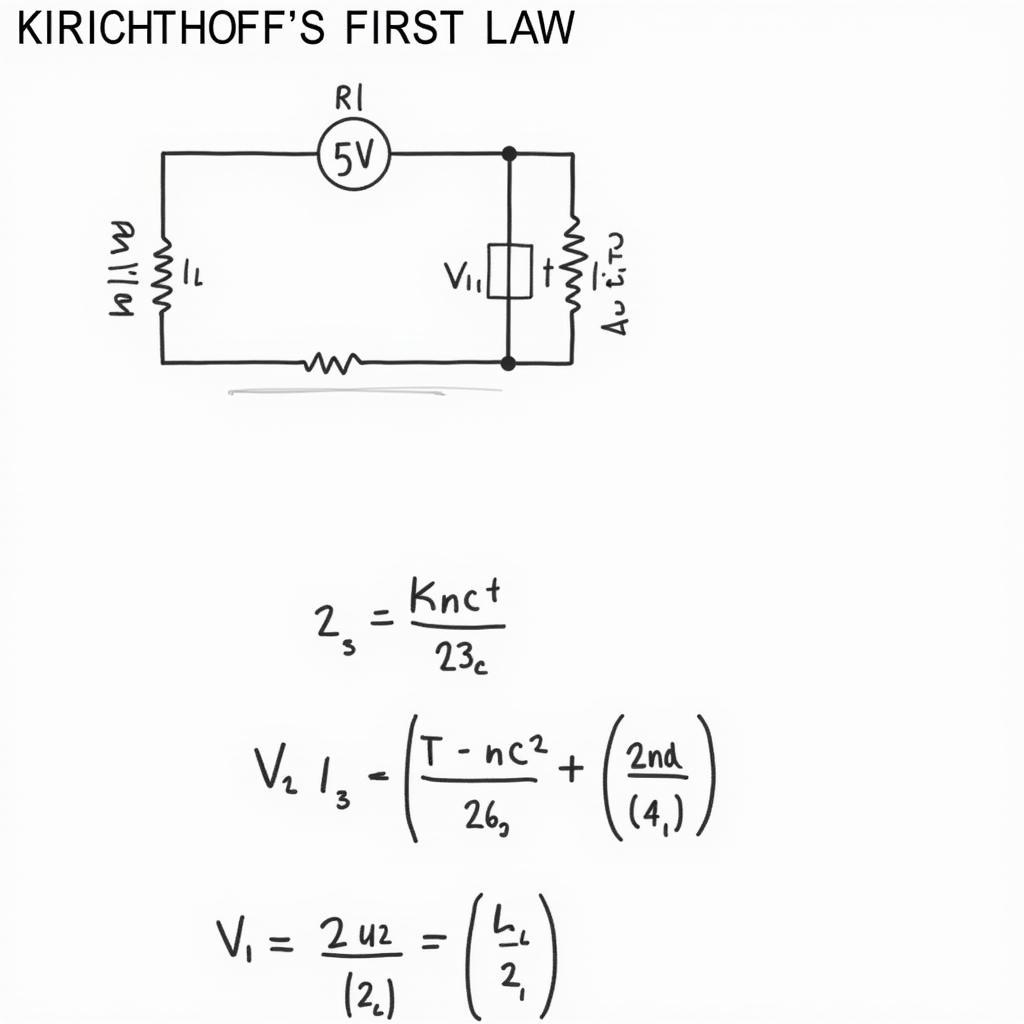 Ví dụ áp dụng Định luật Kirchhoff 1