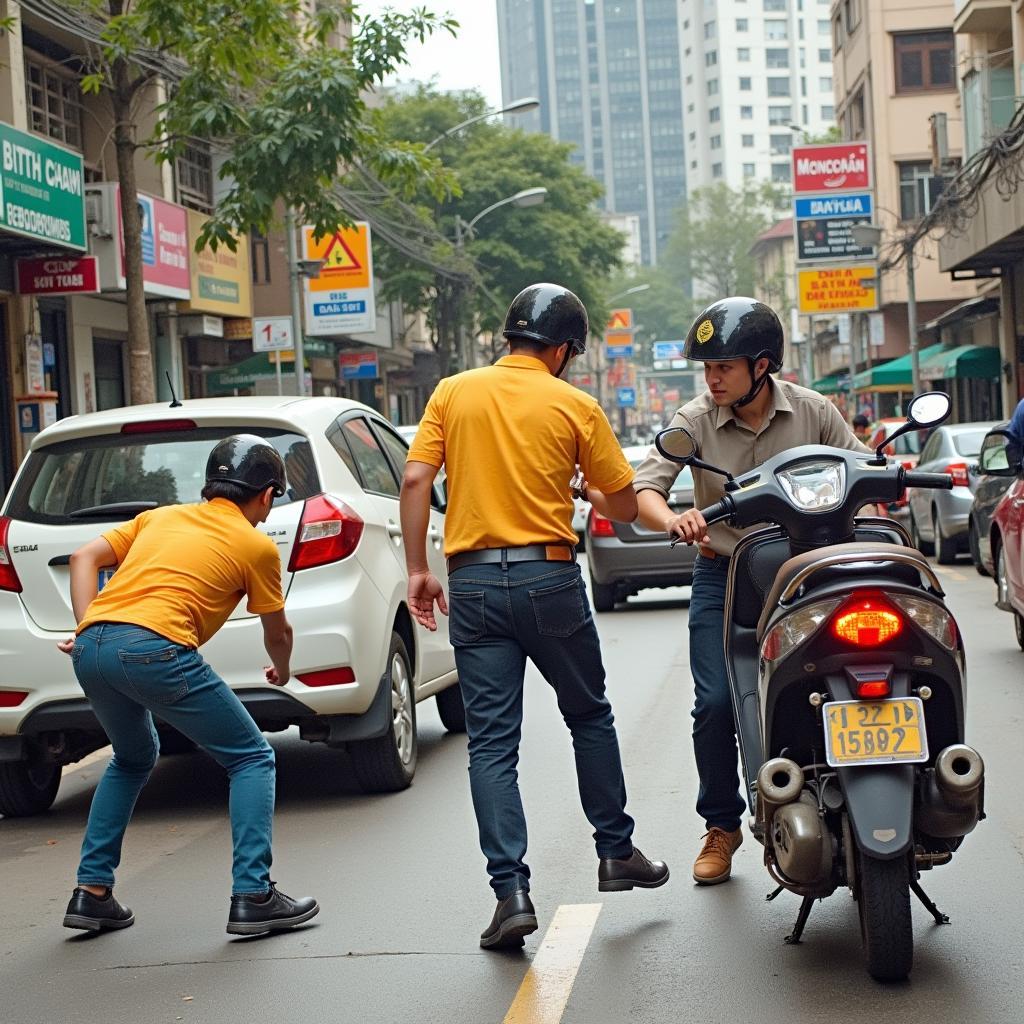 Ví dụ về vi phạm pháp luật - Hành động