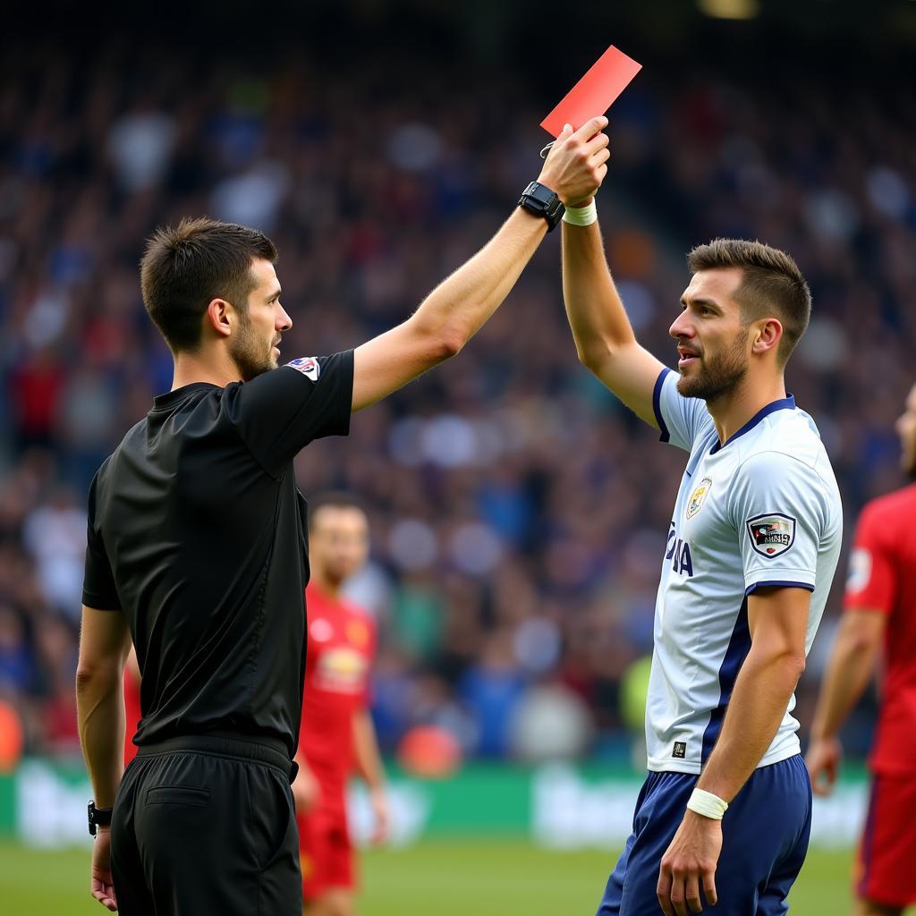 Red Card Penalty in Football