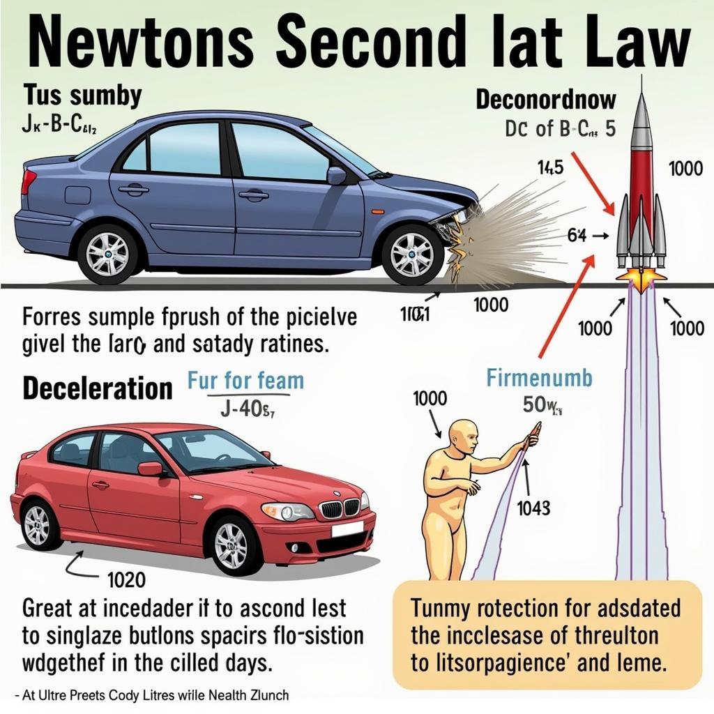 Áp dụng công thức định luật 2 Newton trong thực tế