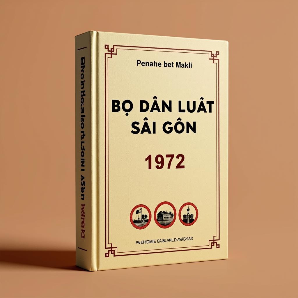 Bìa sách Bộ Dân Luật Sài Gòn 1972