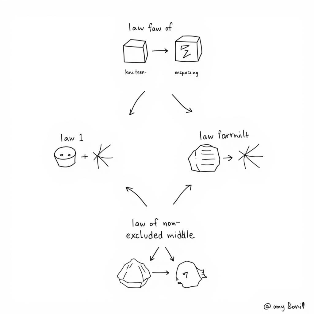 Hình ảnh minh họa các luật cơ bản của logic