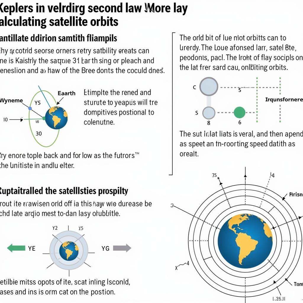 Ứng dụng định luật Kepler 2 trong tính toán quỹ đạo vệ tinh