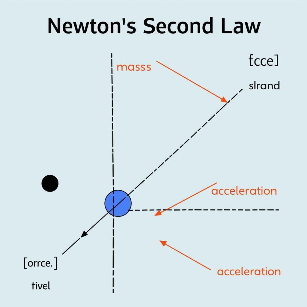 Minh họa định luật 2 Newton: Quả bóng chuyển động