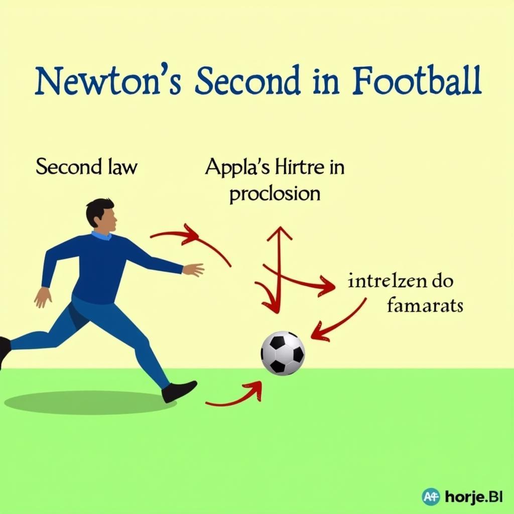 Áp dụng Định luật 2 Newton trong bóng đá