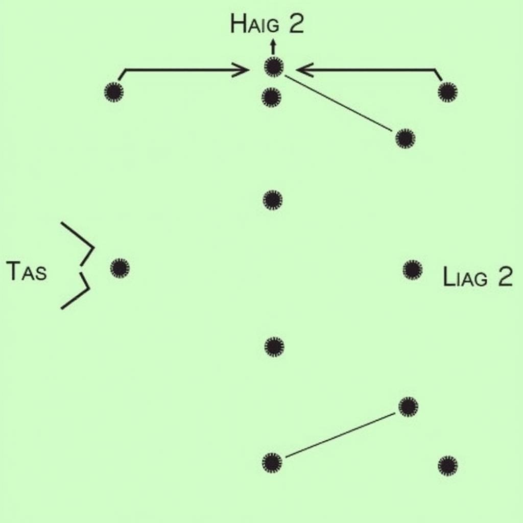 Định luật cân bằng trong bóng đá: Một đội hình cân bằng giữa tấn công và phòng ngự, thể hiện qua sơ đồ chiến thuật.