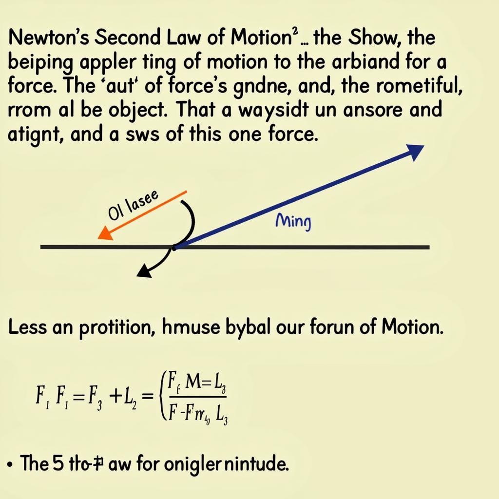 Minh họa Định Luật II Newton