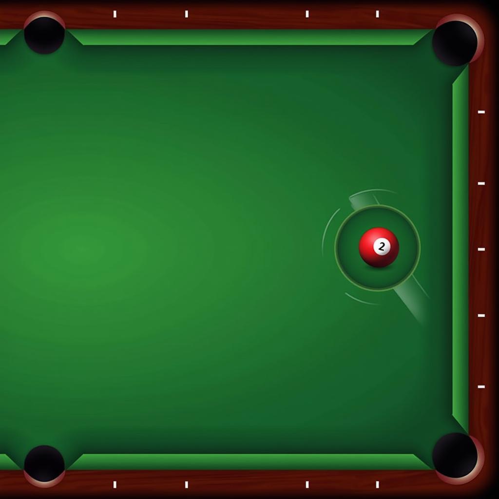 Đánh bi cái vào lỗ trong billiards