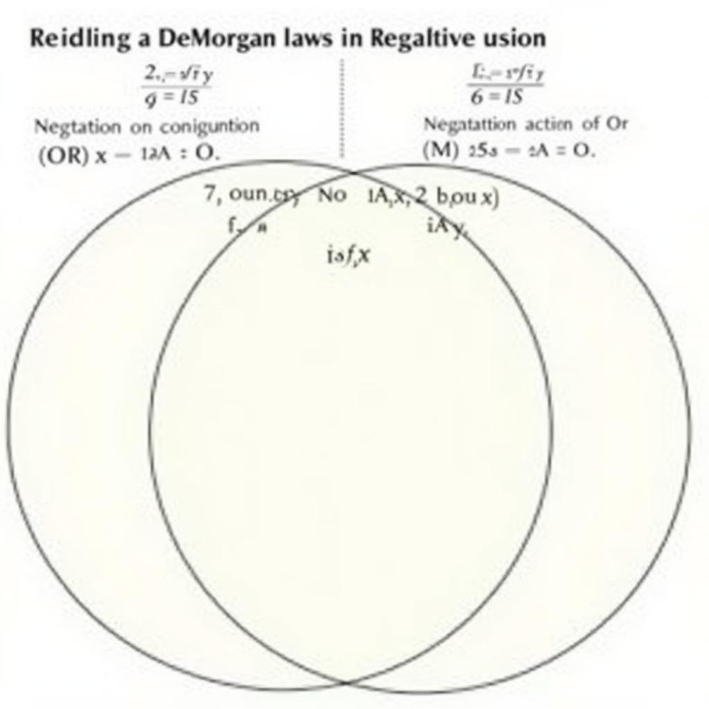 Minh họa Luật De Morgan trong Toán Rời Rạc