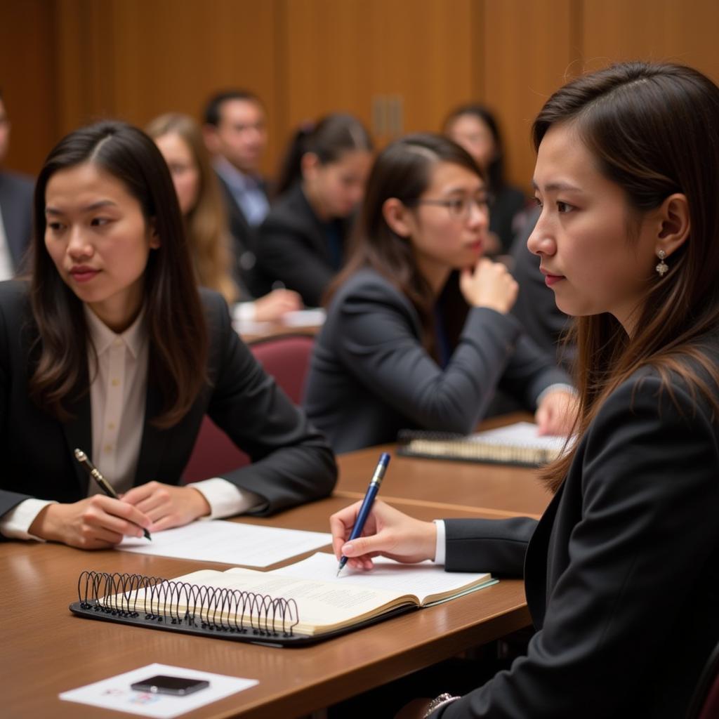 Sinh viên Đại học Luật Huế tham gia Moot Court