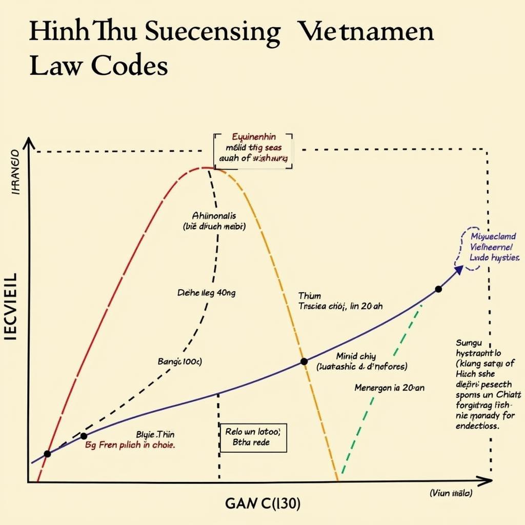 Hình ảnh minh họa tầm ảnh hưởng của Hình Thư lên các bộ luật sau này, với biểu đồ thể hiện sự kế thừa và phát triển.