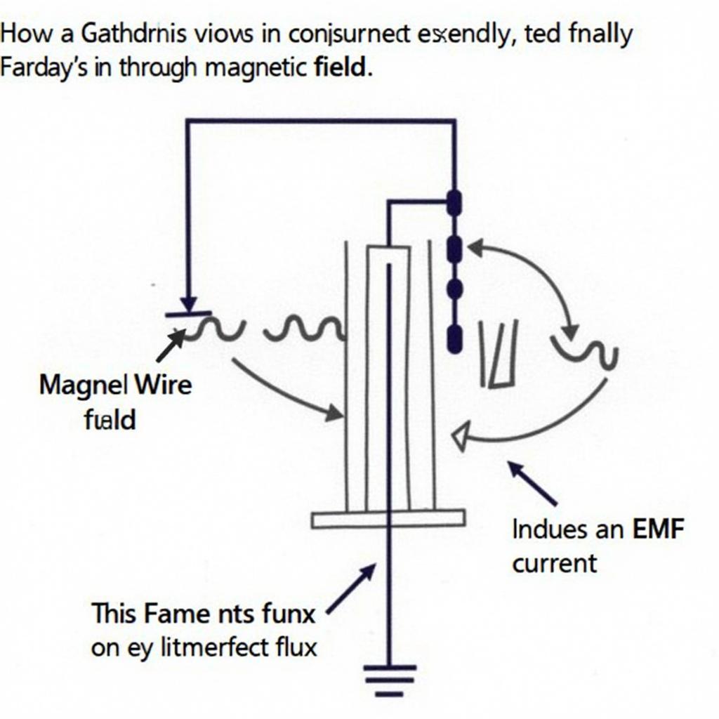 Ứng dụng của định luật Faraday trong máy phát điện.