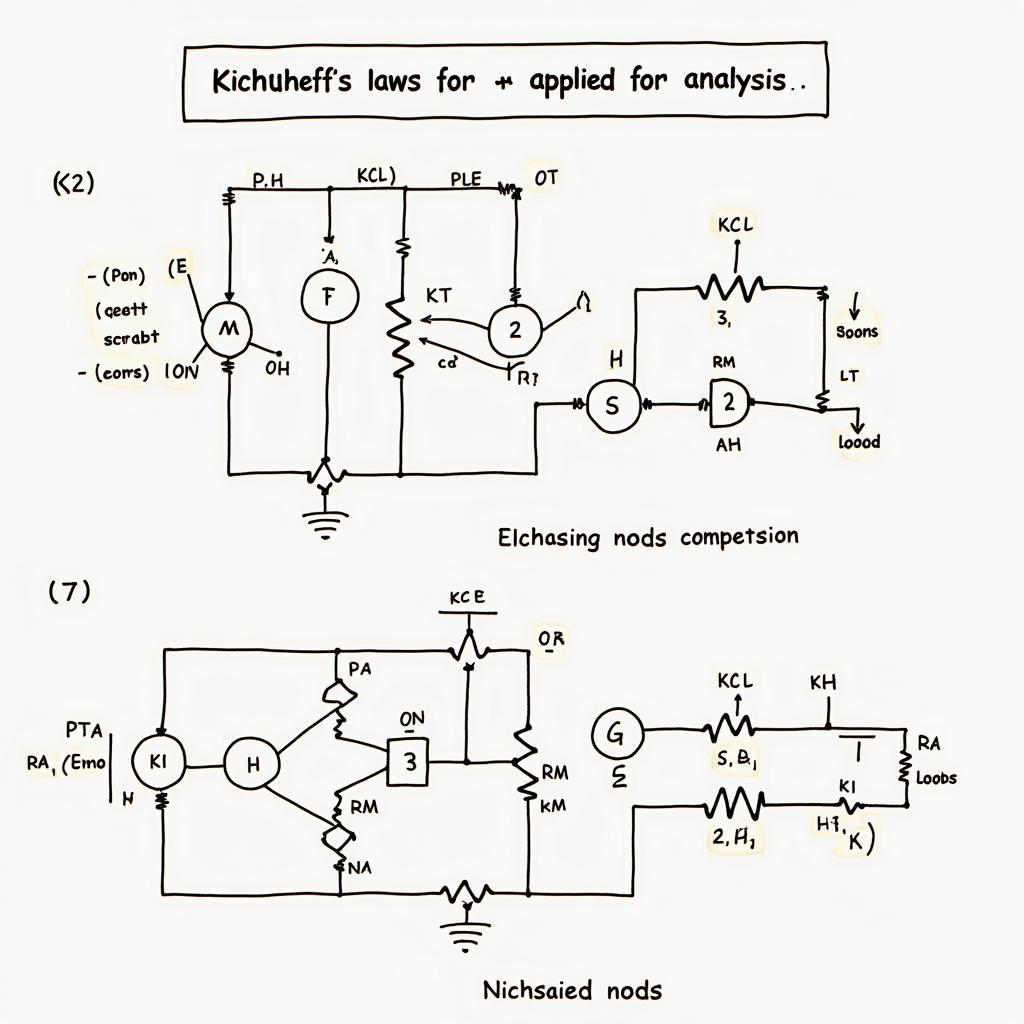 Ứng dụng định luật Kirchhoff trong mạch điện