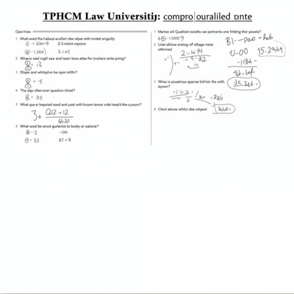 Phân tích đề thi bài kiểm tra năng lực Đại học Luật TPHCM 2018