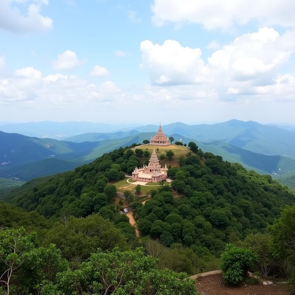 Khung cảnh xung quanh Chùa Vạn Pháp