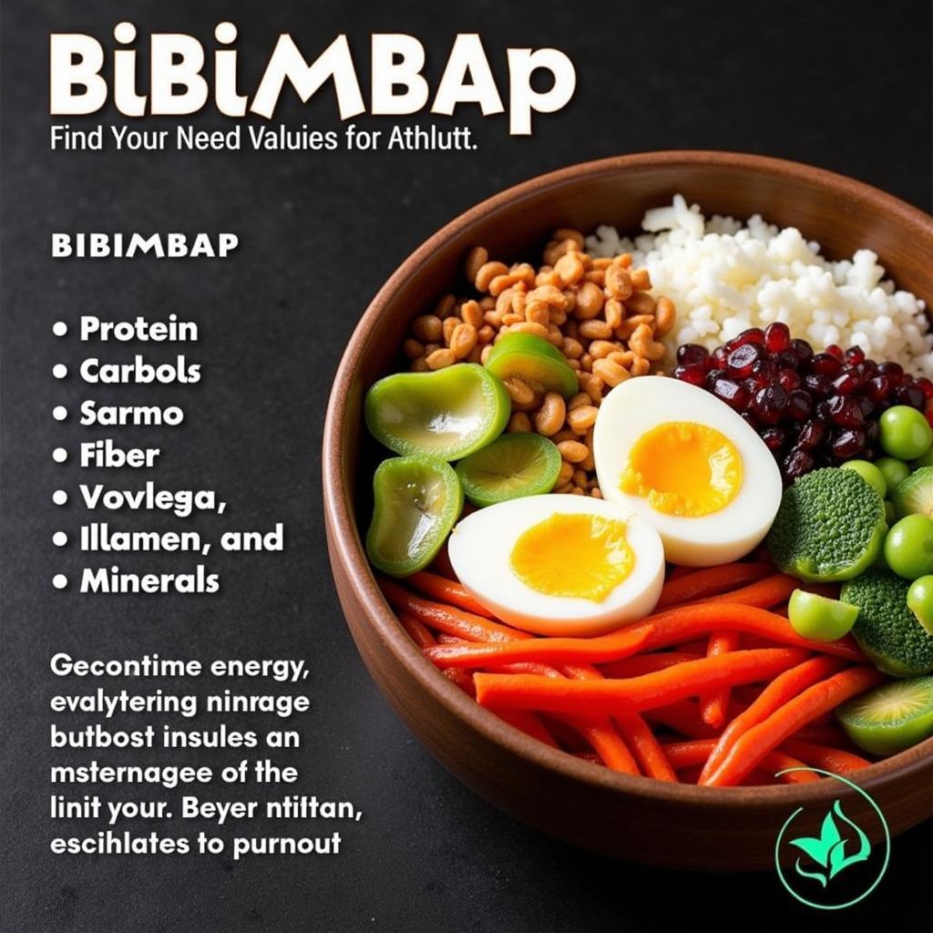 Dinh dưỡng từ Bibimbap cho vận động viên