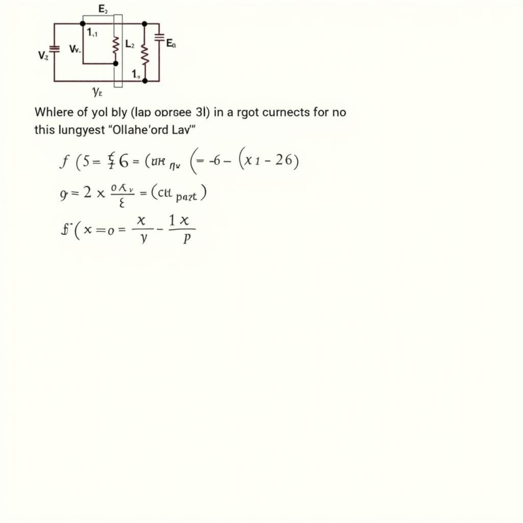 Phân tích mạch điện sử dụng định luật Kirchhoff 2