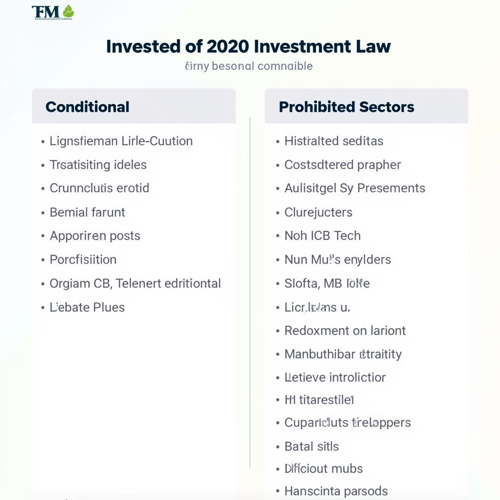 Danh sách ngành nghề đầu tư theo Luật Đầu Tư 2020