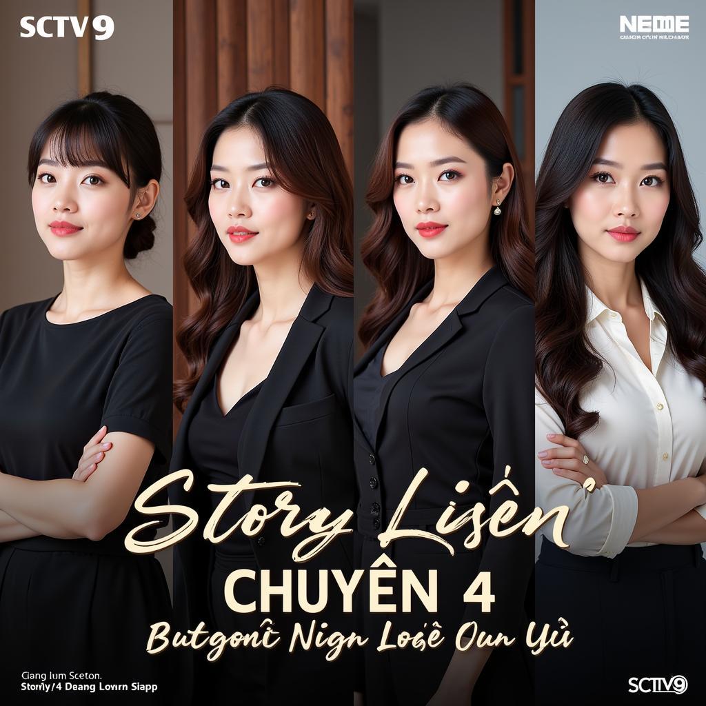 Poster phim "Chuyện 4 Nàng Luật Sư" SCTV9